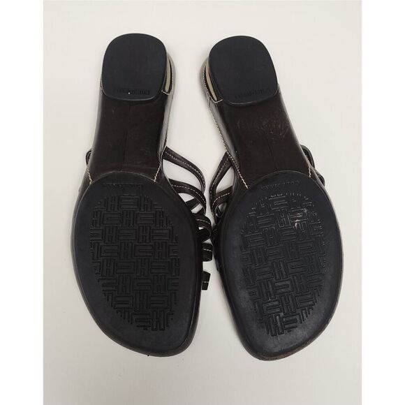 Cole Haan Air Kaitlin Women's Dark Brown Leather Slide Sandals Shoes Size 10AA - Picture 12 of 12